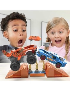 mattel_mega_hot_wheels_smash_&_crash_tiger_shark_chomp_course_-_kit_de_construcción_245_piezas_0194735102747_oferta 2