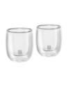 Zwilling Juego de 2 Vasos de Café Espresso Sorrento 80 Ml Vidrio de Borosilicato Doble Pared