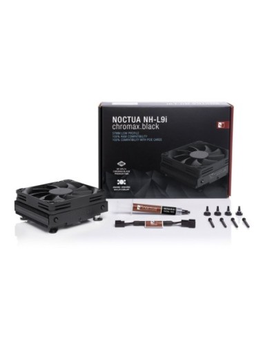 Ventilador CPU Noctua NH-L9i Chromax Black Bajo Perfil Para Socket Intel 1150/1151/1155/1156/1200 - Kiwiku