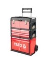 Yato Carro de Herramientas Modular 3 Piezas Modelo 09101 Con Ruedas y Asa Telescópica