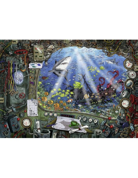 Puzzle Ravensburger Escape Room Submarino 759 Piezas Para Adultos - Kiwiku  