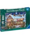 Ravensburger Puzzle Xxl 100 Piezas Navidad Casa de Navidad 49x36 Cm para Niños