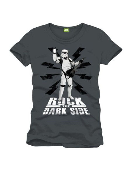 Camiseta star wars rock the dark side xl