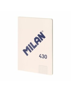 milan_libreta_encolada_a4_48h_papel_95gr_cuadriculado_serie_1918_beige_8411574104889_oferta
