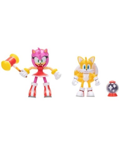 Compra el Set de Figuras Tails &amp; Modern Army Sonic The Hedgehog 10 Cm en Kiwiku  