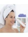 Innovagoods Limpiador Facial Eléctrico Pore·off, Succionador de Puntos Negros, 4 Cabezales Intercambiables, Blanco