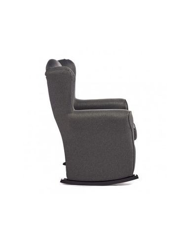 GIFT DECOR Sillón Reclinable Sedia Mecedora Poliéster 70 x 97 x 75 cm Gris Oscuro
