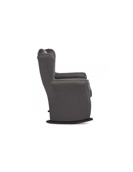 GIFT DECOR Sillón Reclinable Sedia Mecedora Poliéster 70 x 97 x 75 cm Gris Oscuro