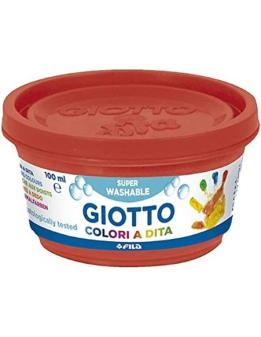 Pintura De Dedos GIOTTO Multicolor 6 Botes De 100 Ml - Ideal Para Manualidades