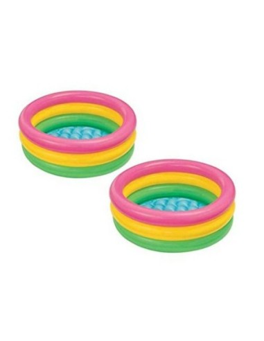 Piscina Hinchable INTEX De Anillos 68 L Modelo 86 X 25 Cm Para Niños - Kiwiku
