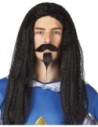 Boland Peluca Mosquetero Gerard Con Bigote y Barba para Hombre Color Negro Talla Única