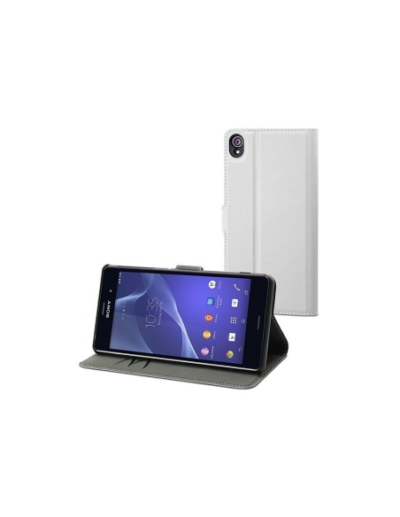 Kiwiku.com: Made for Xperia SEWAL0004 - Funda tipo folio para Sony Xperia Z3, blanco - Electrónica