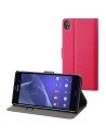 Funda wallet folio rosa sony xperia z3 made for xperia
