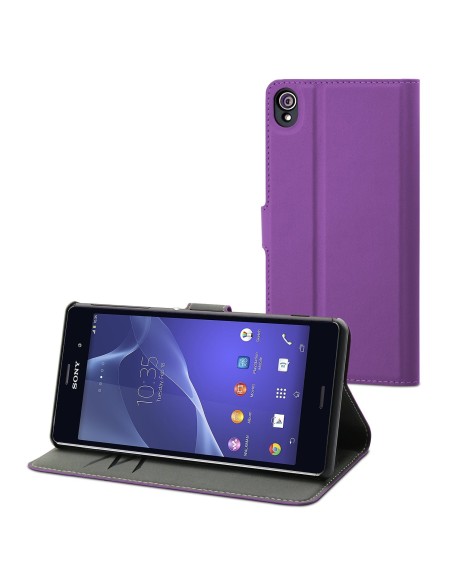 Kiwiku.com: Made for Xperia SEWAL0009 - Funda folio para Sony Xperia Z3, color lila - Electrónica