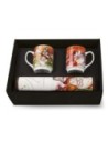 Egan Set de 2 Tazas de Cerámica + 2 Manteles Individuales de los 7 Enanitos 45x30 Cm y 350 Ml