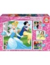 Educa Borras Puzzle Progresivo Princesas Disney 12-16-20-25 Piezas para Niños y Niñas
