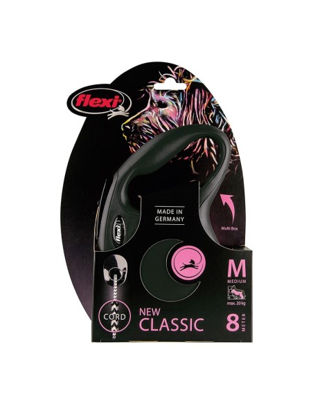 FLEXI Correa Para Perro New Classic 8 M Negro Talla M - Kiwiku