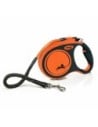 Flexi Correa Retráctil Xtreme Cinta para Perro Talla L Naranja 5 M