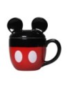 Half Moon Bay Taza 3d Con Tapa Cuerpo Mickey Mouse 425 Ml