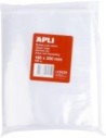Apli - Pack de 100 Bolsas de Plástico Con Autocierre, 180 X 250 mm, Transparente