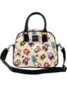 Loungefly Bolso Bandolera Disney Villanas Tattoo, Cuero Vegano, Correa Ajustable, 10.5 X 8.5 X 4.25 Pulgadas