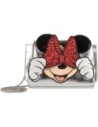 Danielle Nicole - Bolso Bandolera Plateado Diseño Minnie Mouse para Mujer