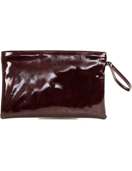 Bolso De Fiesta EL CABALLO Dos Hermanas De Charol Con Asa De Mano Y Tachuelas Decorativas