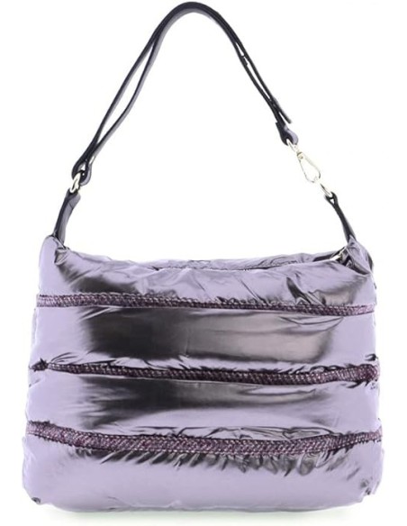 Bolso De Hombro EFERRI Cize Para Mujer Con Diseño Metalizado Acolchado  