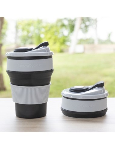 Compra Taza Plegable De Silicona INNOVAGOODS Flahsie 350 Ml En Kiwiku