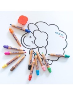 giotto_lápices_de_colores_f46970000_multicolor_(12_unidades)_capuchón_de_seguridad_-_colores_súper_lavables_8000825018978_oferta 2