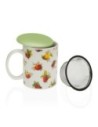 Versa Taza Con Filtro para Infusiones Frutas Gres 8,2 X 8 X 9,5 Cm