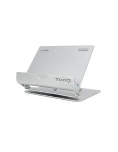 tooq_soporte_de_sobremesa_para_teléfono_o_tablet_ph0002-s_plateado_con_inclinación_90º_y_giro_360º_8433281009585_oferta