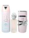 Lattafa Perfumes Yara Set de Regalo 100ml Eau de Parfum + 50ml Hair Spray + 200ml Perfumed Spray para Mujer