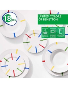 benetton_set_vajilla_porcelana_18_piezas_diseño_rayas_de_colores_casa_benetton_8435496440740_oferta 2