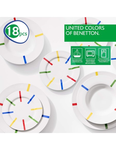 benetton_set_vajilla_porcelana_18_piezas_diseño_rayas_de_colores_casa_benetton_8435496440740_promocion