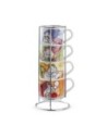 Egan Set de 4 Tazas Apilables 7 Enanitos Con Estante Metálico 80 Ml
