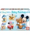Educa Borras Mickey Silueta Baby - Set de 5 Puzzles Progresivos de 3 A 5 Piezas A Partir de 24 Meses