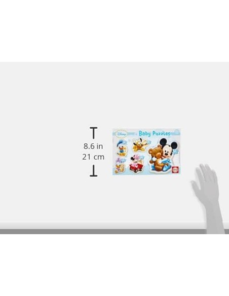 EDUCA BORRAS Mickey Silueta Baby - Set De 5 Puzzles Progresivos Para Niños | Kiwiku