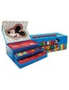 Mickey Set Maletín para Colorear de Tres Compartimentos Con 52 Piezas y Diseño de Mickey Mouse