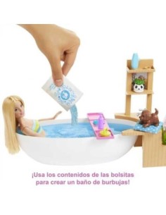 mattel_muñeca_barbie_gjn32_con_bañera_de_burbujas 2