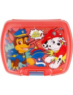 paw_patrol_sandwichera_premium_la_patrulla_canina_comic_roja_de_plástico_7_x_17