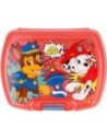 Paw Patrol Sandwichera Premium la Patrulla Canina Comic Roja de Plástico 7 X 17,5 X 13,8 Cm