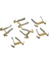 Carrera Go!!! Double Sliding Contact - Trencillas para Go, Digital 1/43, Color Oro, 10 Unidades