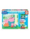 Educa Borras - Peppa Pig Puzzles Progresivos, 6-9-12-16 Piezas, Infantil, Cartón Reciclado, A Partir de 3 Años