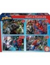 Educa Borras Puzzle Multi 4 Ultimate Spider-man 50/80/100/150 Piezas Infantil