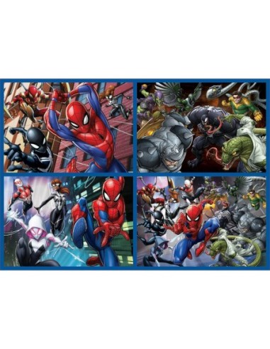 Compra EDUCA BORRAS Puzzle Multi 4 Ultimate Spider-Man 50/80/100/150 Piezas Infantil en Kiwiku