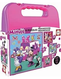 Compra EDUCA BORRAS Puzzle Progresivo Minnie  The Happy Helpers Disney Maleta en Kiwiku