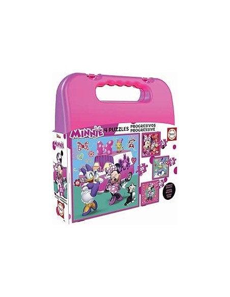 Compra EDUCA BORRAS Puzzle Progresivo Minnie  The Happy Helpers Disney Maleta en Kiwiku