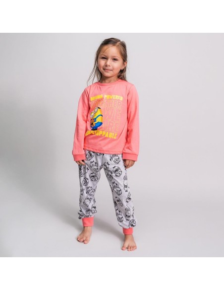 cerda_pijama_largo_single_jersey_minions_rosa_talla_8_años_infantil_niña_100%_algodón_8445484189032_barato
