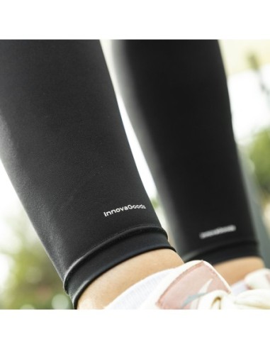 Pantorrilleras Deportivas De Compresión Slexxers INNOVAGOODS 2 Unidades XL Unisex Negro - Kiwiku